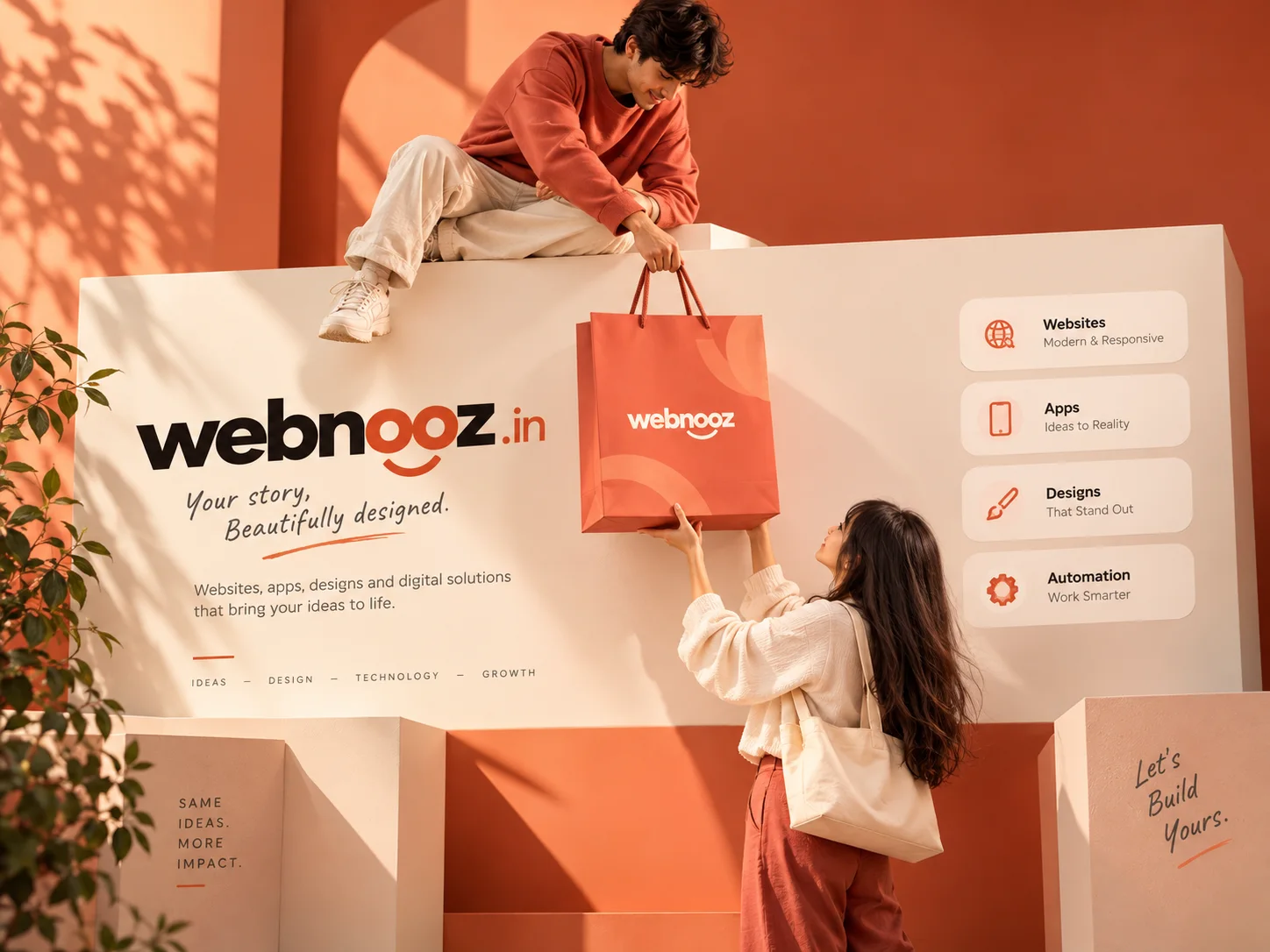 Creative Content & Media design concept